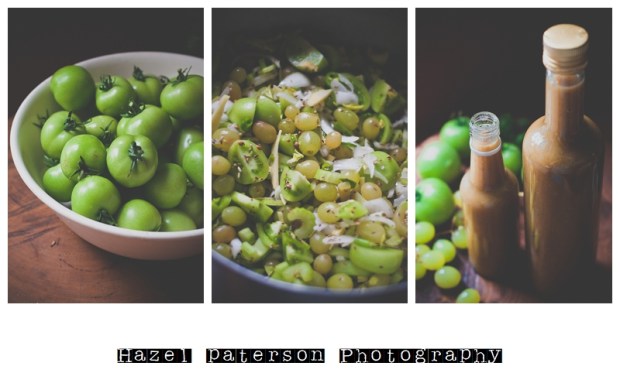 Green tomato and grape ketchup