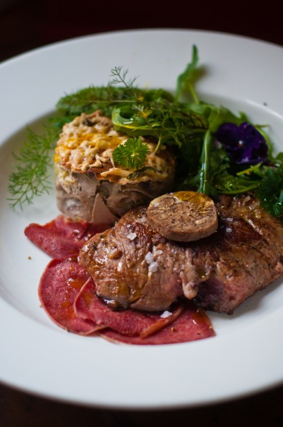 Ox tongue and pope's eye steak