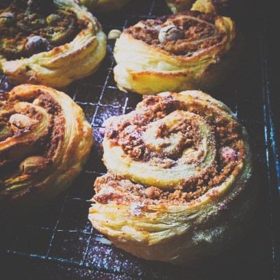 Easter chocolate mini egg swirls