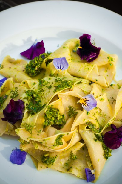 wild garlic chipotle homemade pappardelle