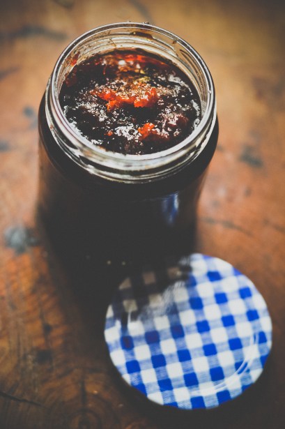 Homemade quince and vanilla jam